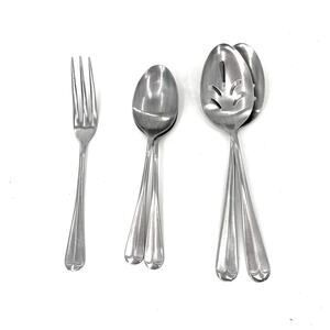 Stainless Japan vintage serving flatware set. 5 pieces